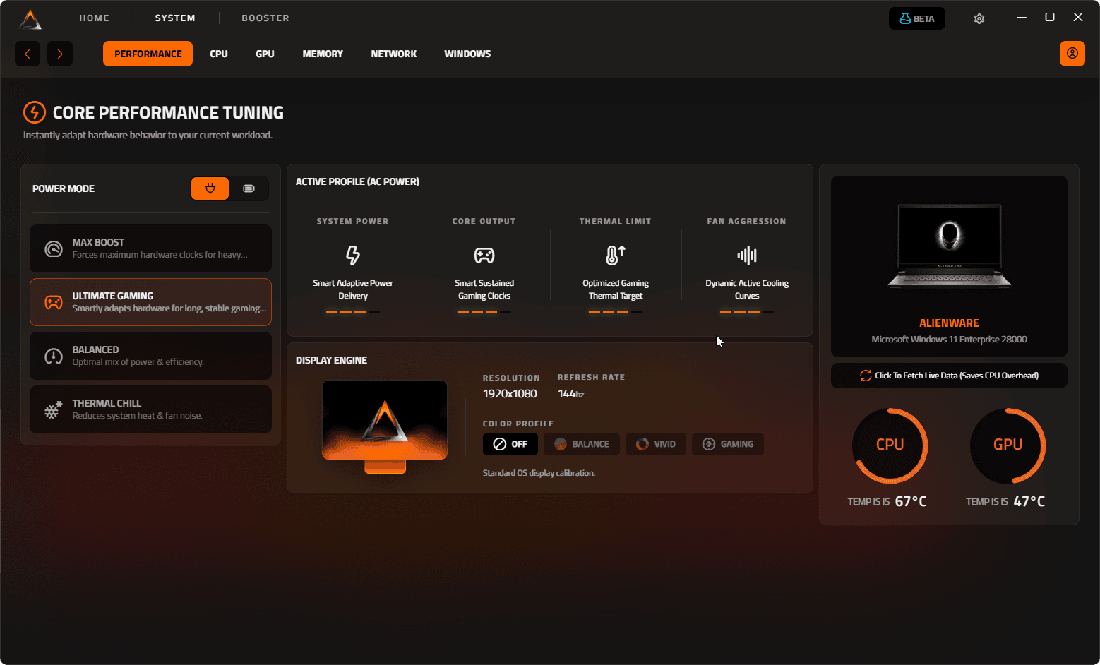 Adaptive System & Timer Resolution - RyNxt Gaming Optimizer